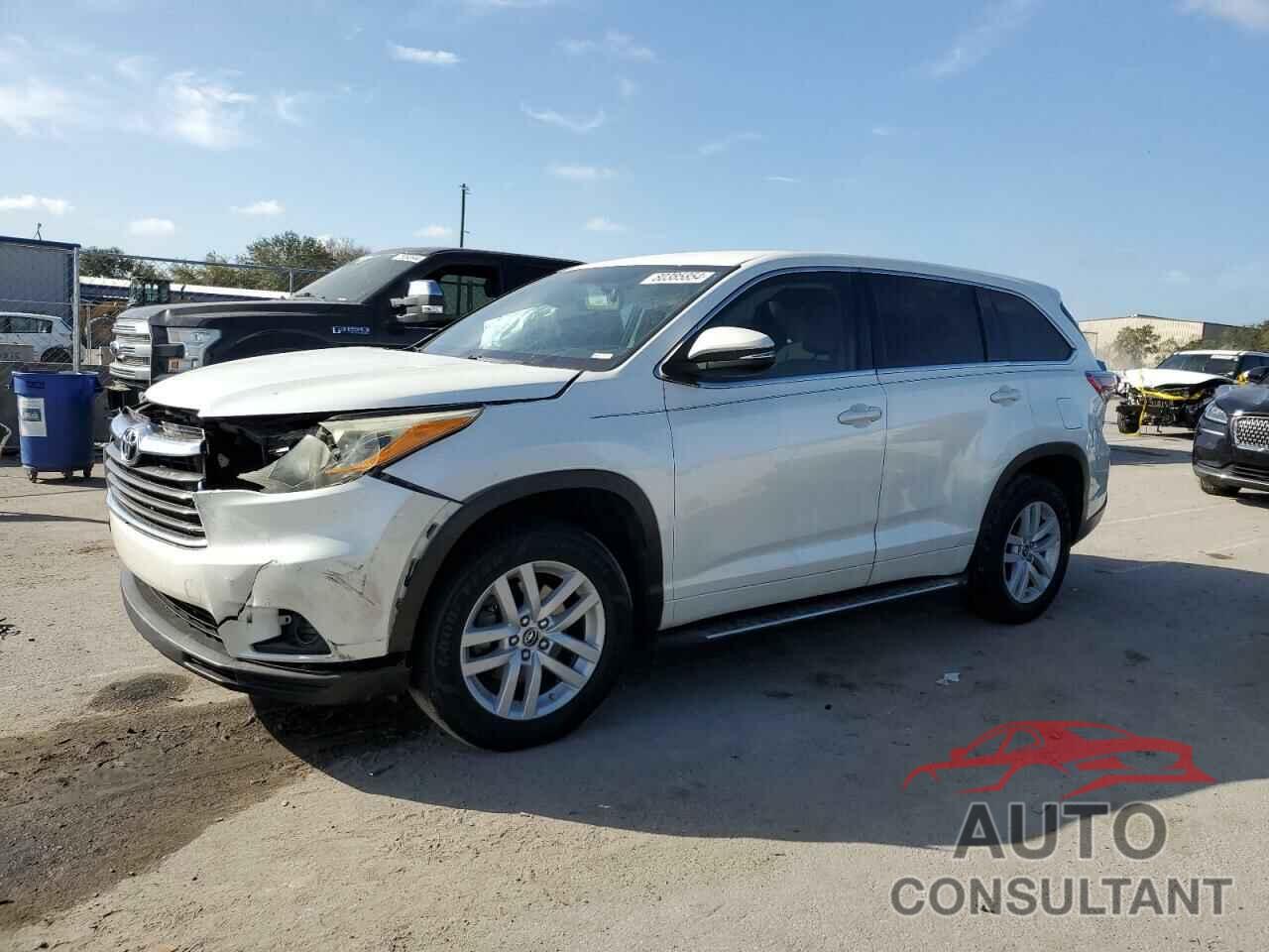 TOYOTA HIGHLANDER 2016 - 5TDZARFHXGS020818