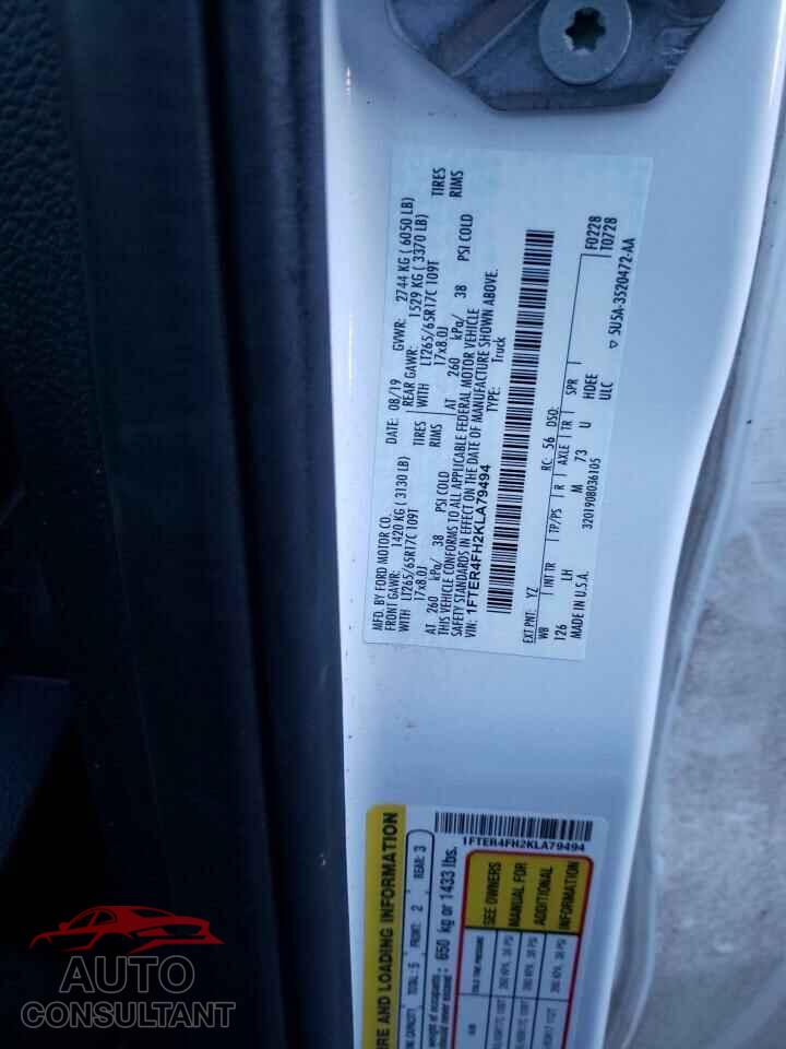 FORD RANGER 2019 - 1FTER4FH2KLA79494