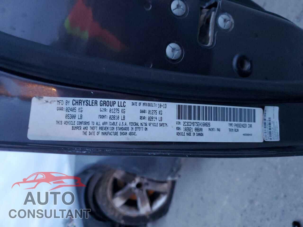 DODGE CHALLENGER 2014 - 2C3CDYBT5EH160826