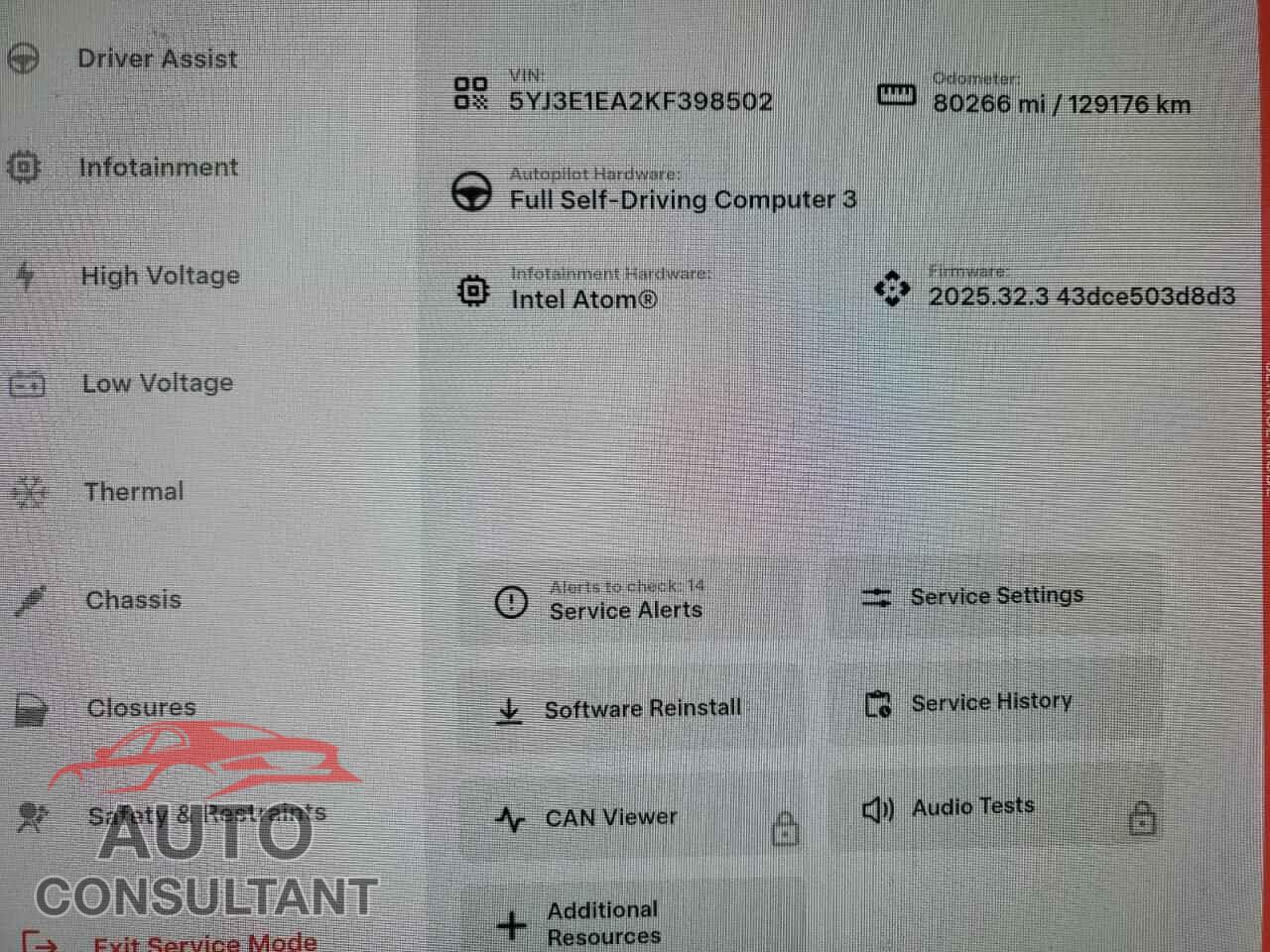 TESLA MODEL 3 2019 - 5YJ3E1EA2KF398502