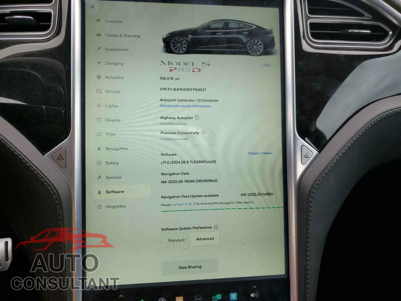 TESLA MODEL S 2014 - 5YJSA1H2XEFP64027