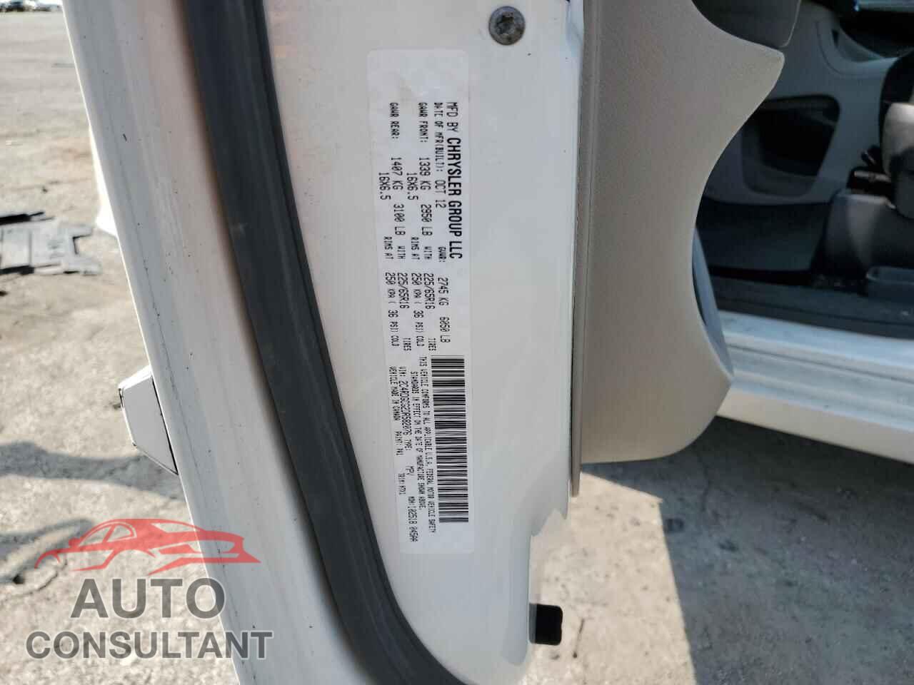DODGE CARAVAN 2013 - 2C4RDGCG2DR582076
