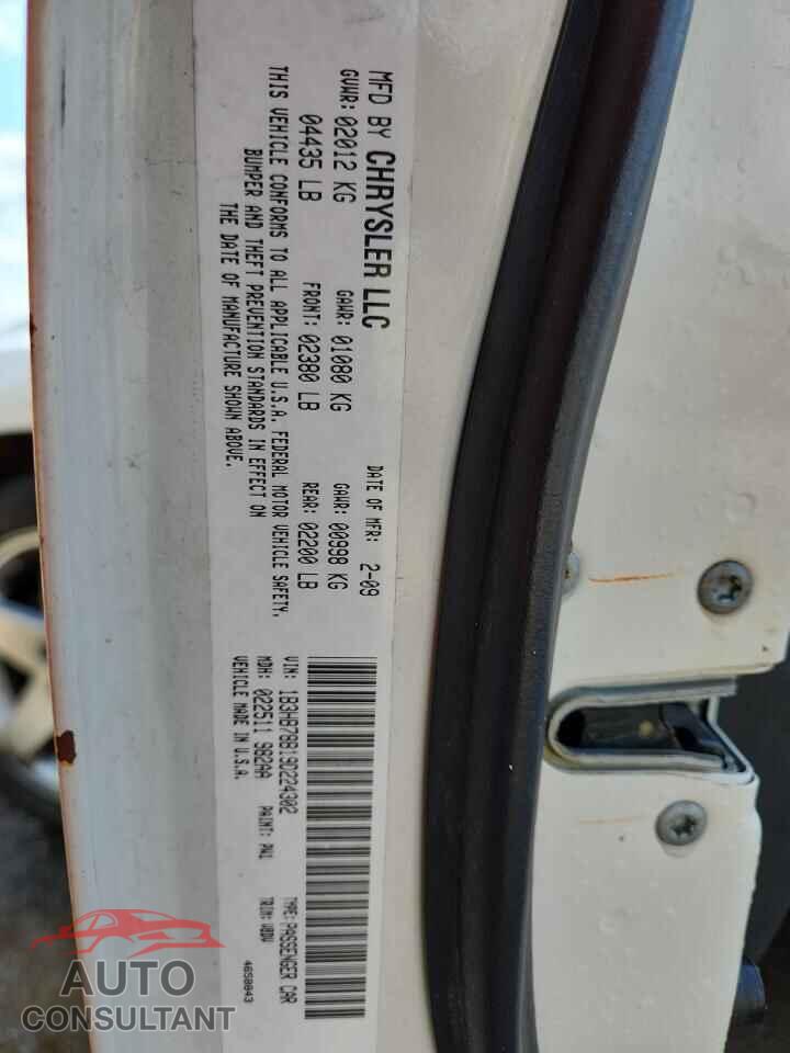 DODGE CALIBER 2009 - 1B3HB78B19D224302