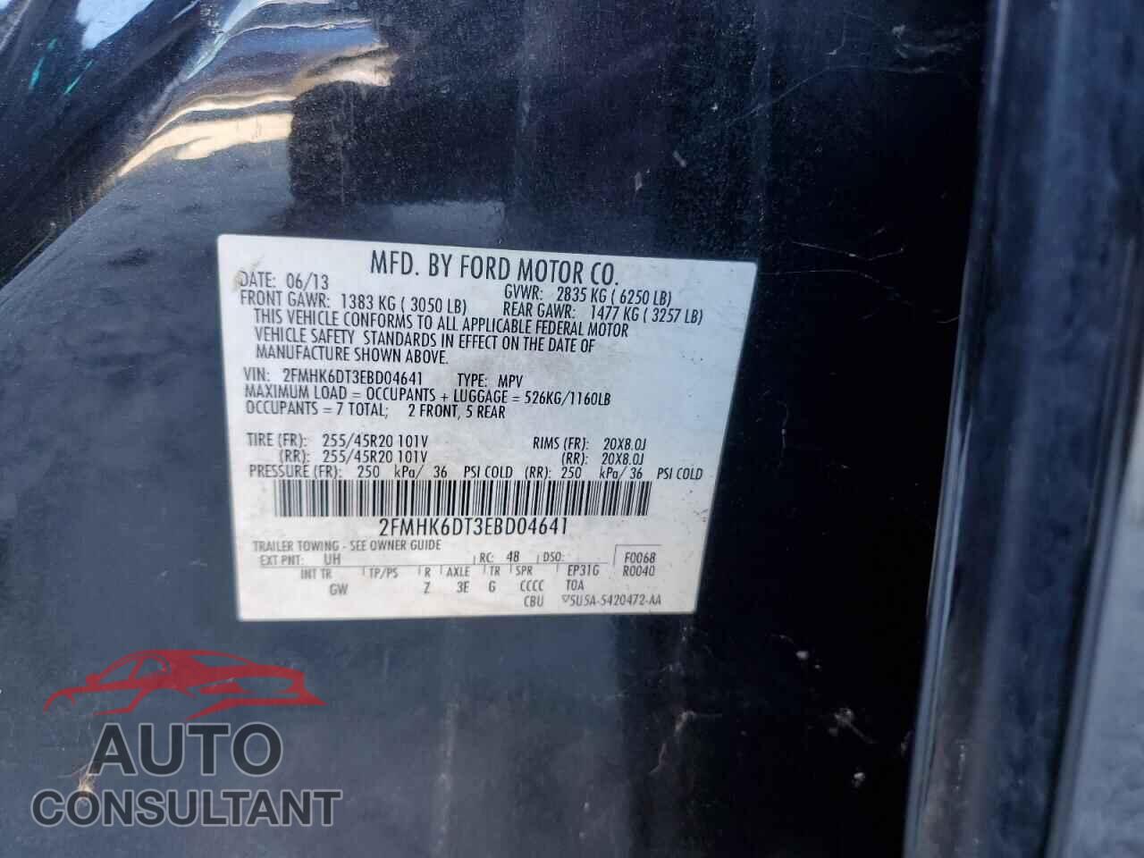FORD FLEX 2014 - 2FMHK6DT3EBD04641