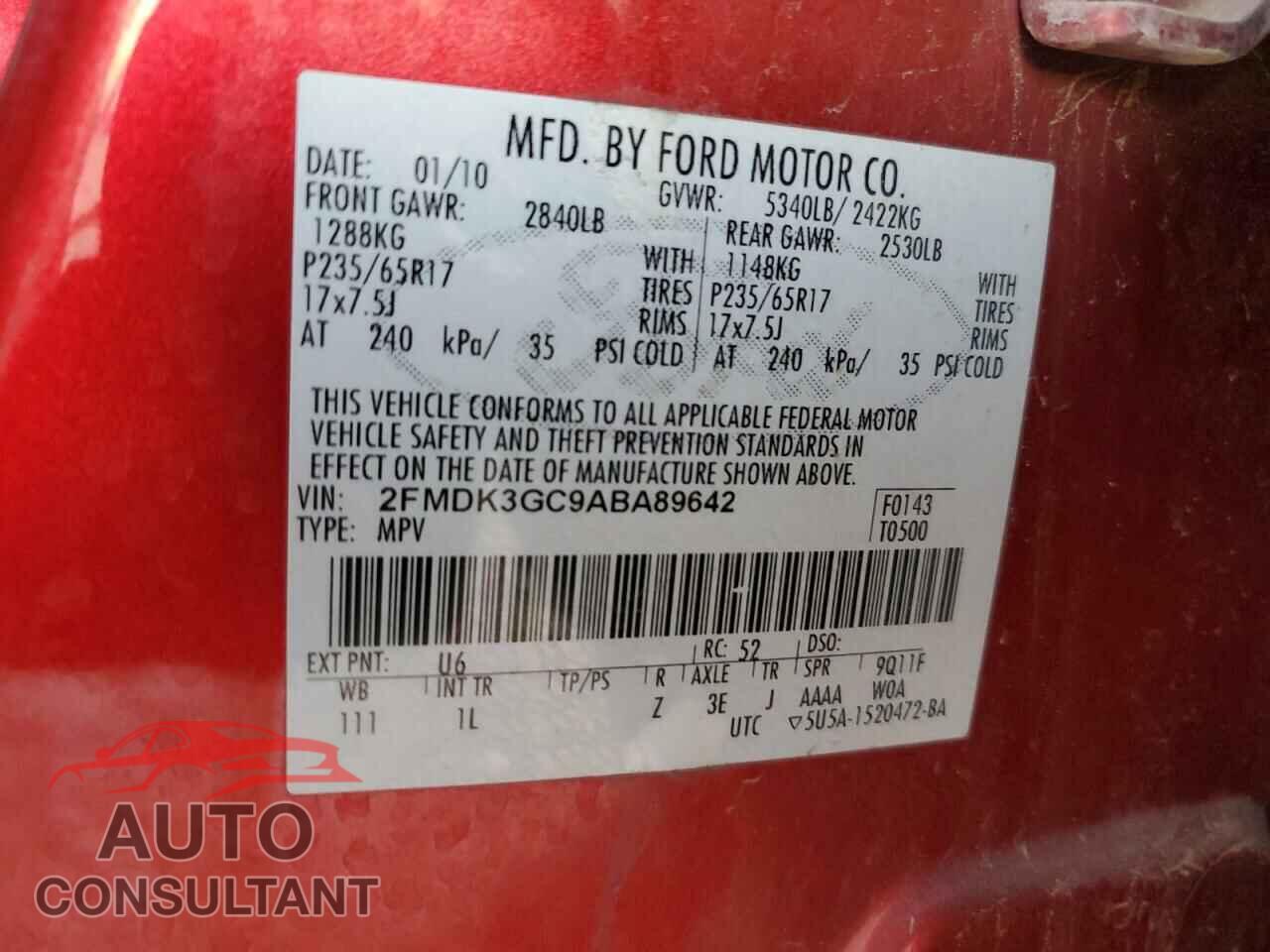 FORD EDGE 2010 - 2FMDK3GC9ABA89642