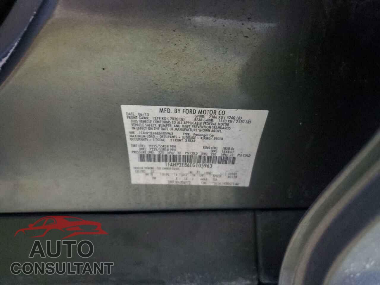 FORD TAURUS 2014 - 1FAHP2E86EG105963