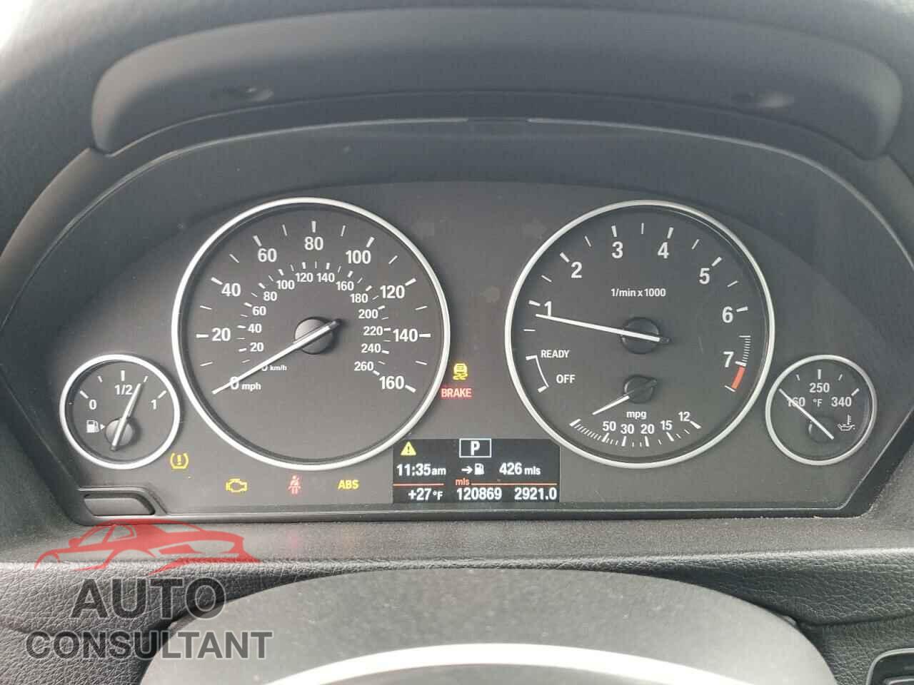 BMW 3 SERIES 2013 - WBA3B5C56DF598882