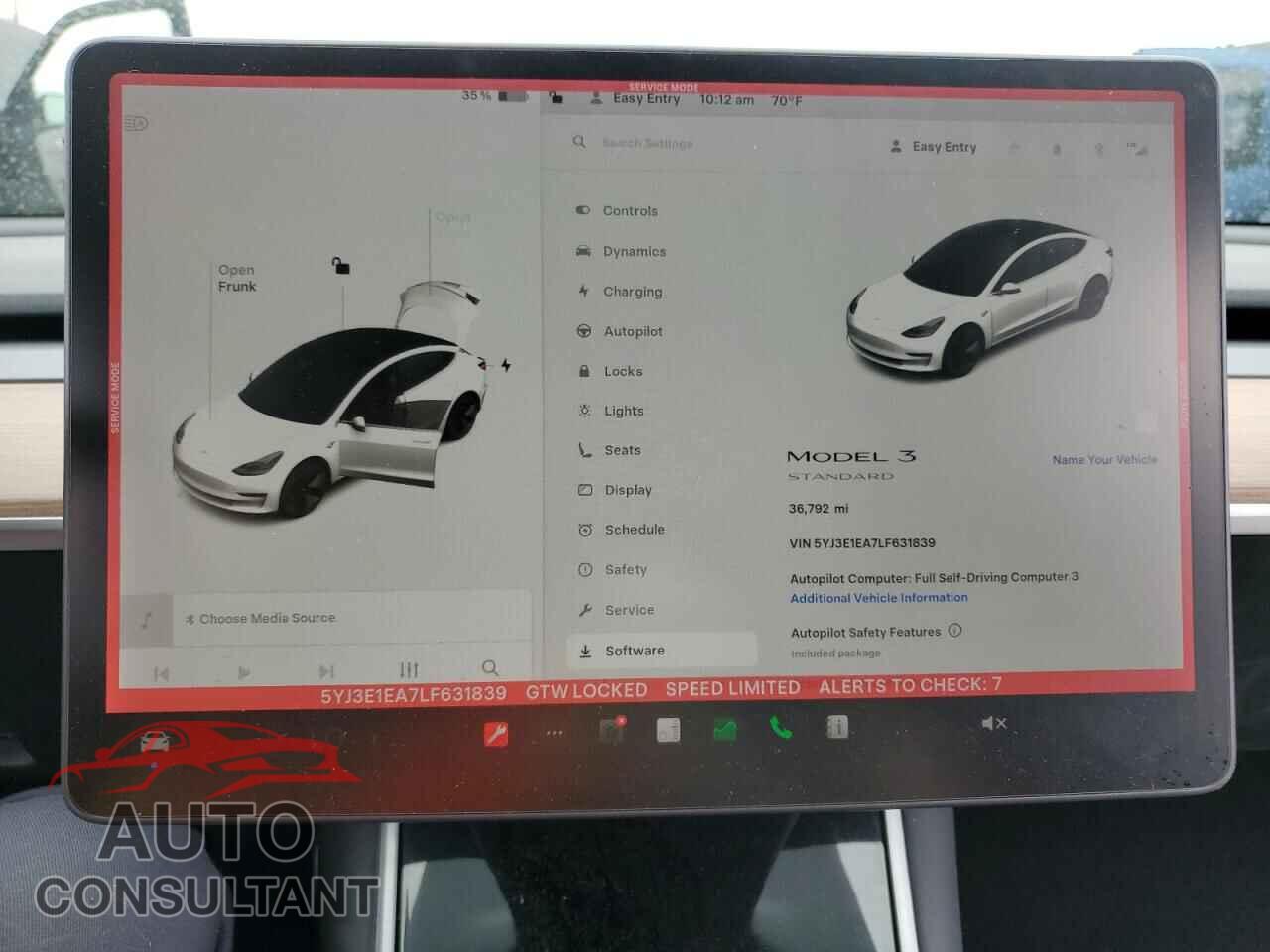 TESLA MODEL 3 2020 - 5YJ3E1EA7LF631839