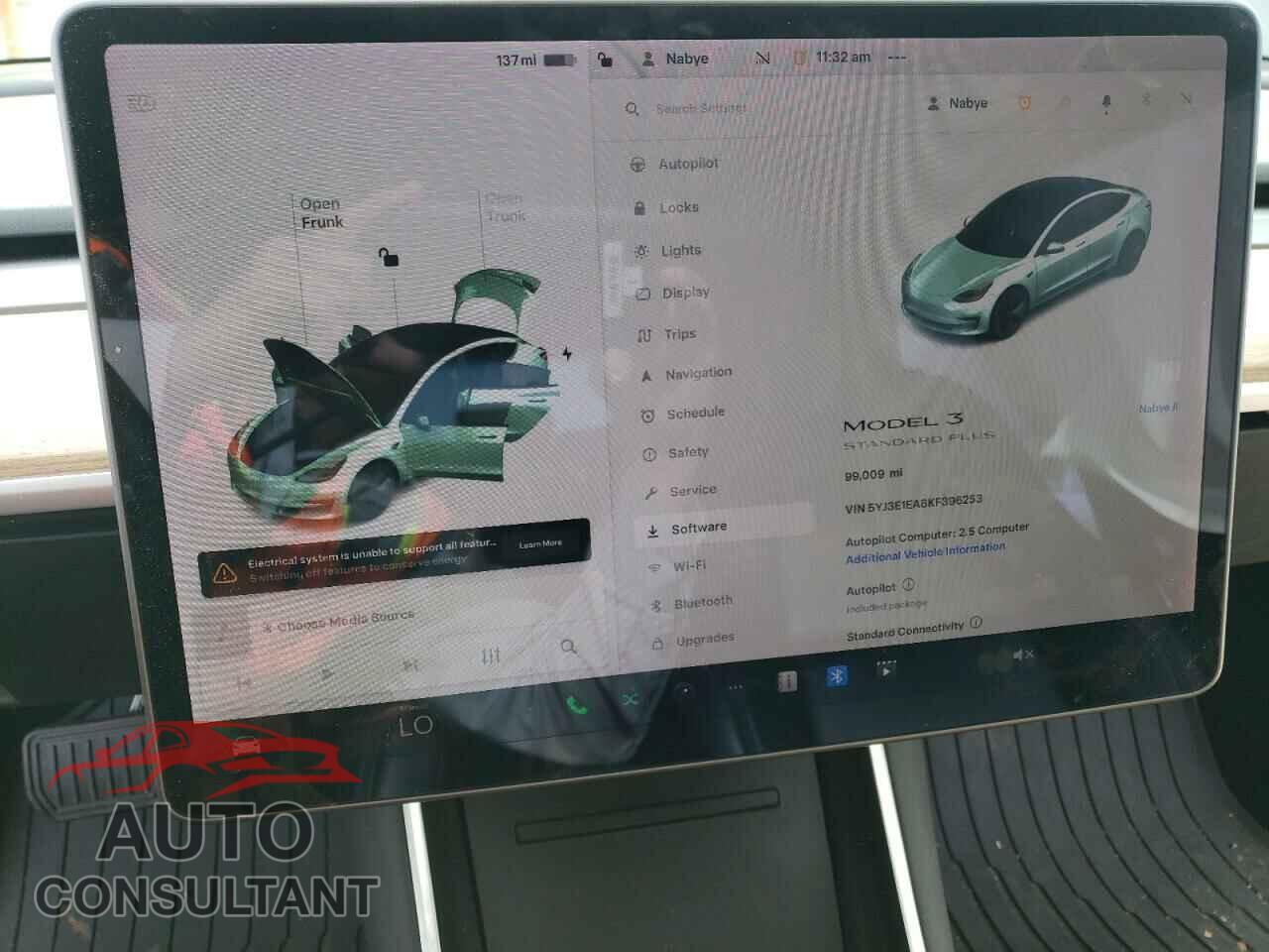 TESLA MODEL 3 2019 - 5YJ3E1EA8KF396253