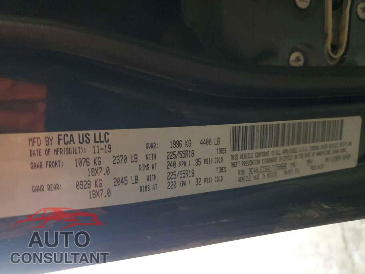 JEEP COMPASS 2020 - 3C4NJCCB2LT150586