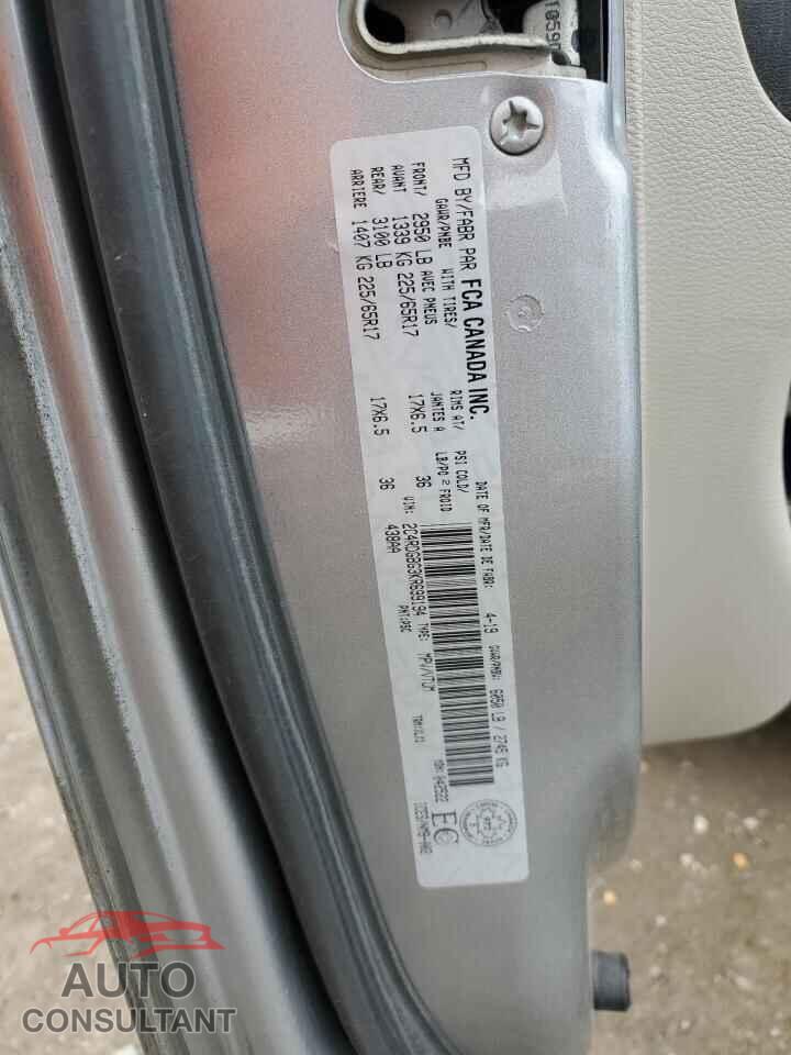 DODGE CARAVAN 2019 - 2C4RDGBG3KR699194