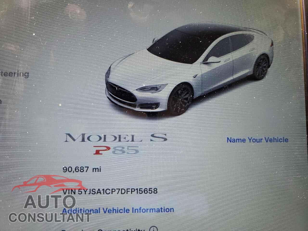 TESLA MODEL S 2013 - 5YJSA1CP7DFP15658