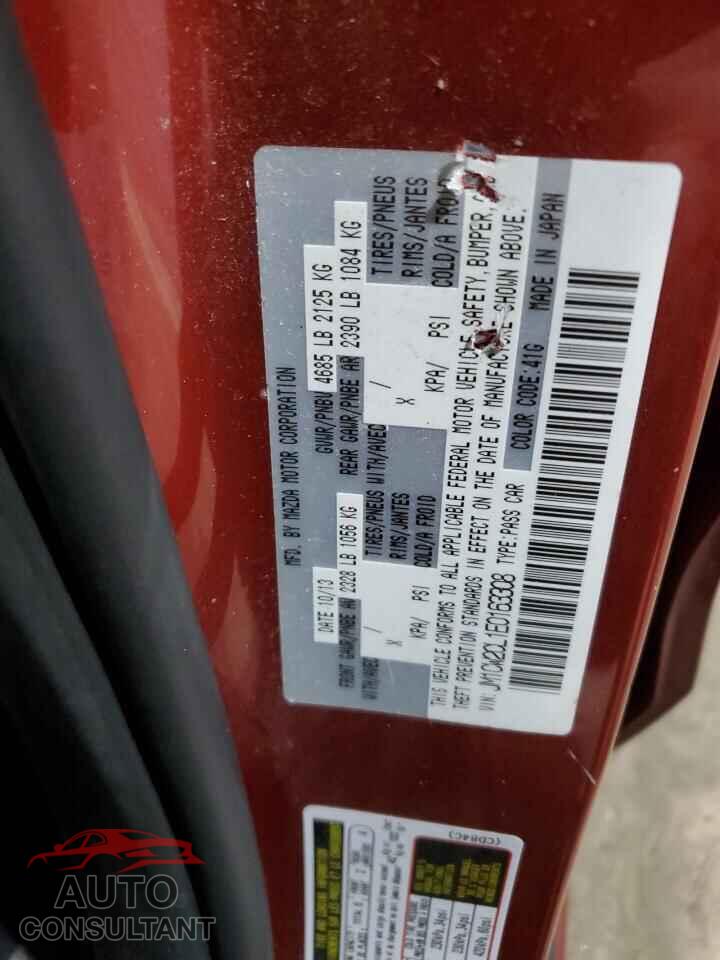 MAZDA 5 2014 - JM1CW2CL1E0163308