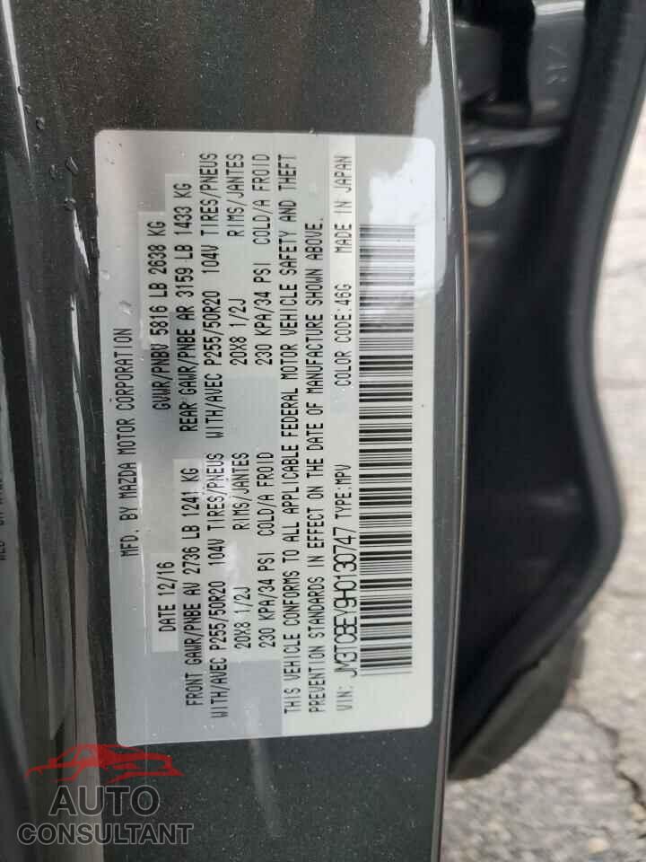 MAZDA CX-9 2017 - JM3TCBEY9H0130747