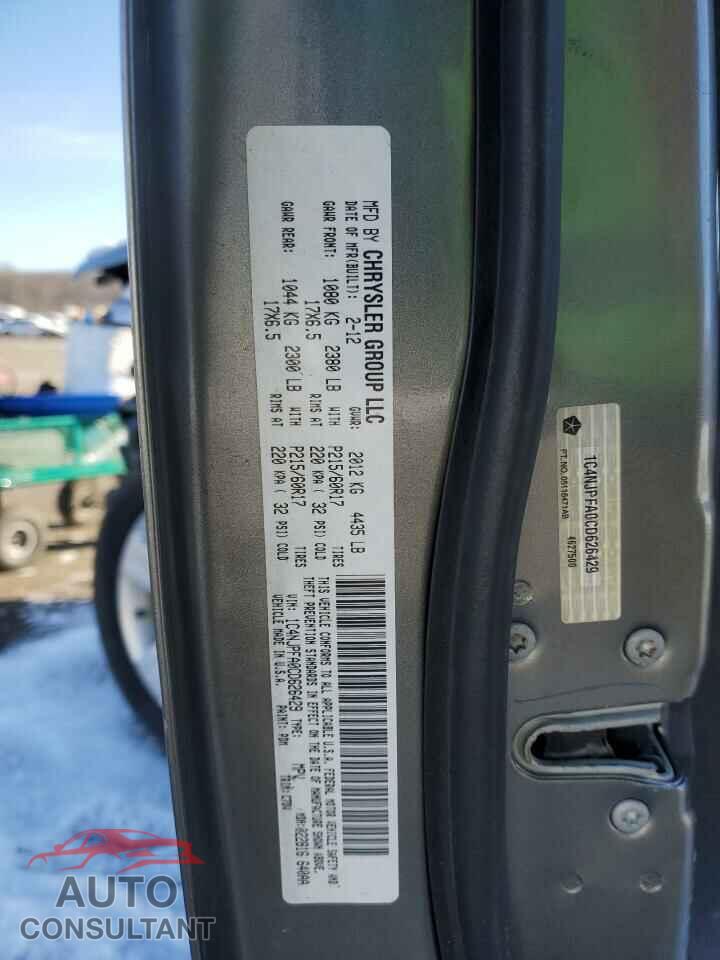JEEP PATRIOT 2012 - 1C4NJPFA0CD626429