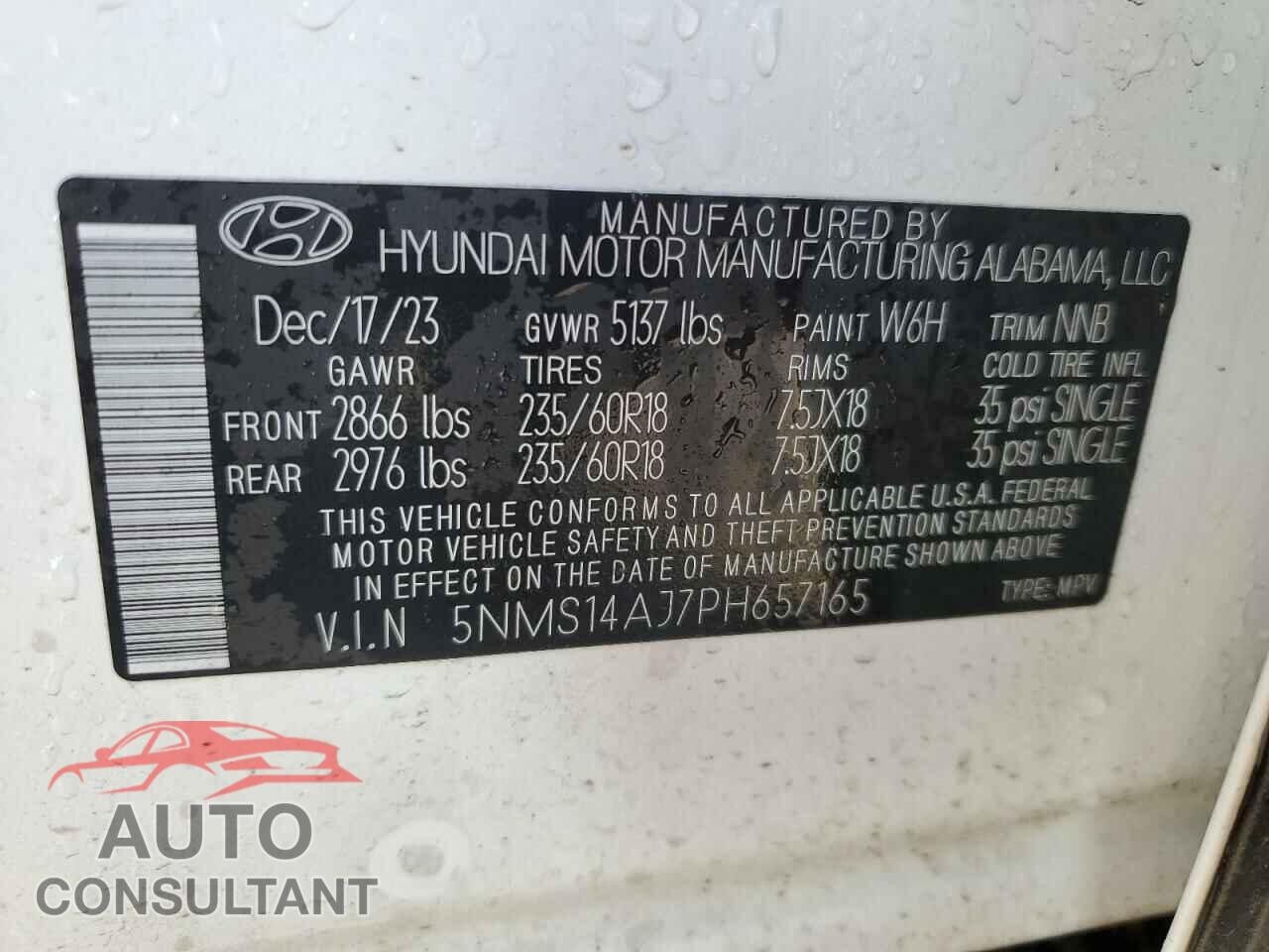 HYUNDAI SANTA FE 2023 - 5NMS14AJ7PH657165
