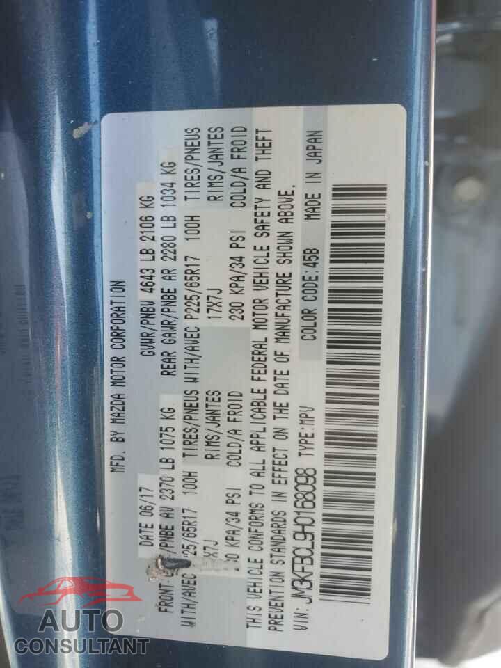 MAZDA CX-5 2017 - JM3KFBCL9H0168098