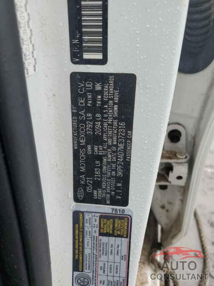 KIA FORTE 2021 - 3KPF24AD7ME372316