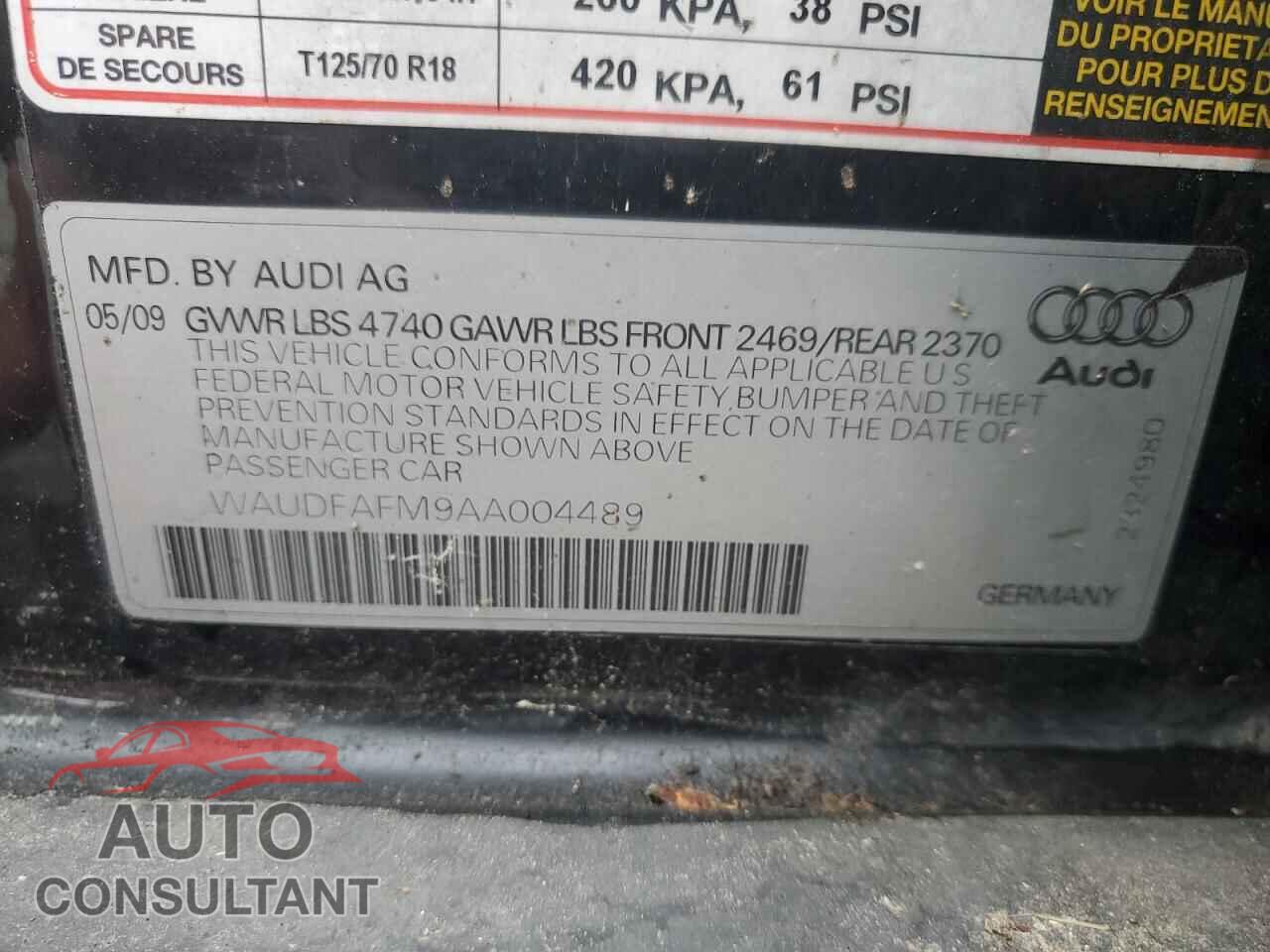 AUDI A3 2010 - WAUDFAFM9AA004489