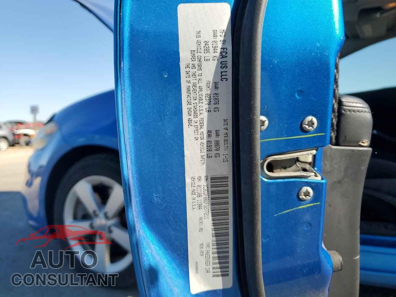 DODGE DART 2015 - 1C3CDFBB2FD277211