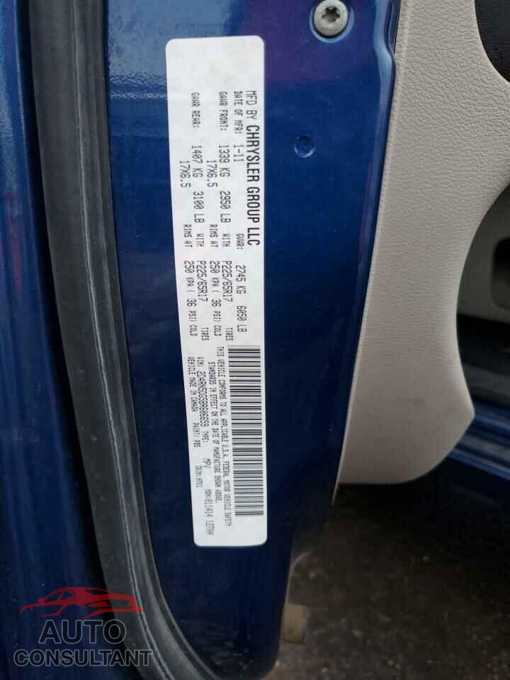 DODGE CARAVAN 2011 - 2D4RN5DG5BR606659