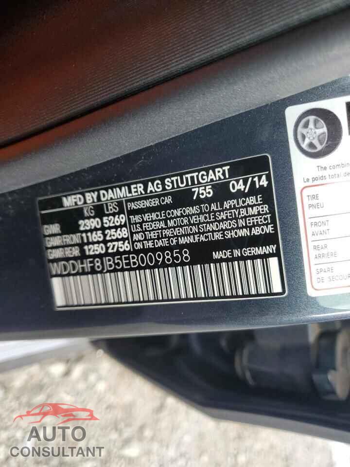 MERCEDES-BENZ E-CLASS 2014 - WDDHF8JB5EB009858
