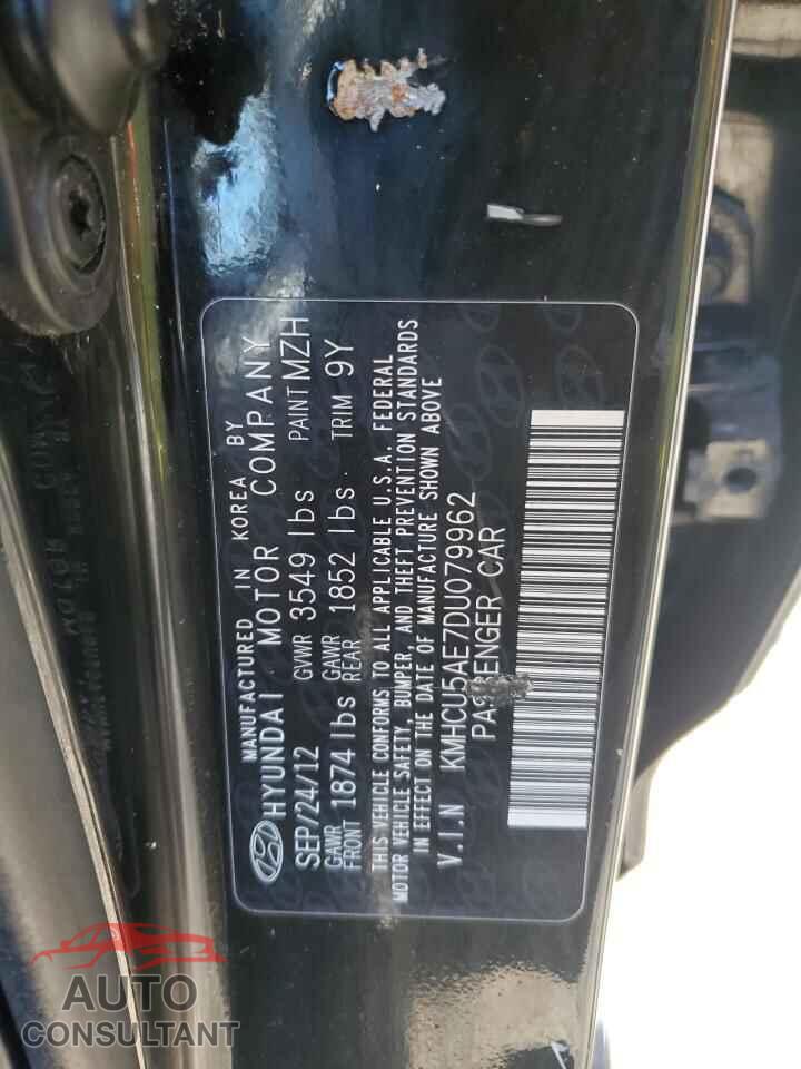 HYUNDAI ACCENT 2013 - KMHCU5AE7DU079962