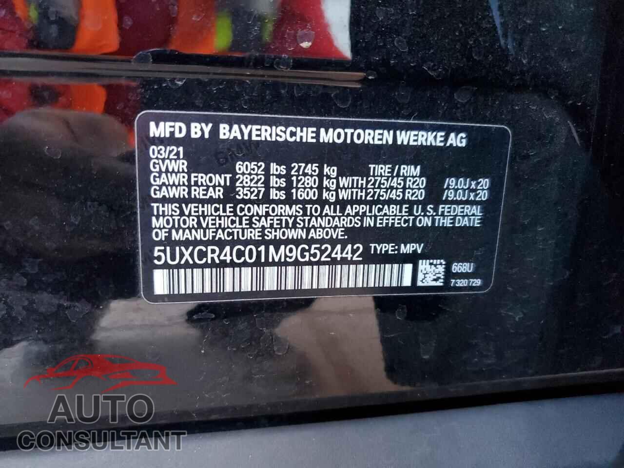 BMW X5 2021 - 5UXCR4C01M9G52442