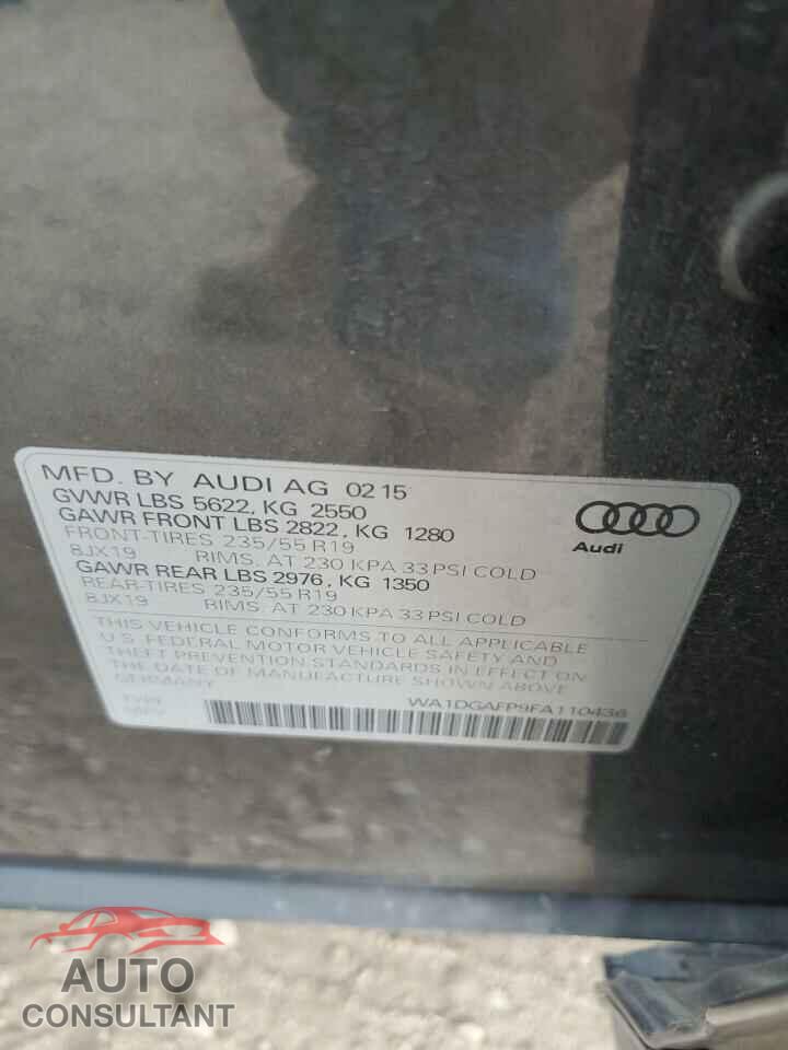AUDI Q5 2015 - WA1DGAFP9FA110436