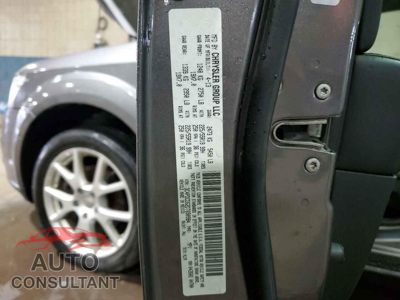 DODGE JOURNEY 2013 - 3C4PDCDG2DT690984