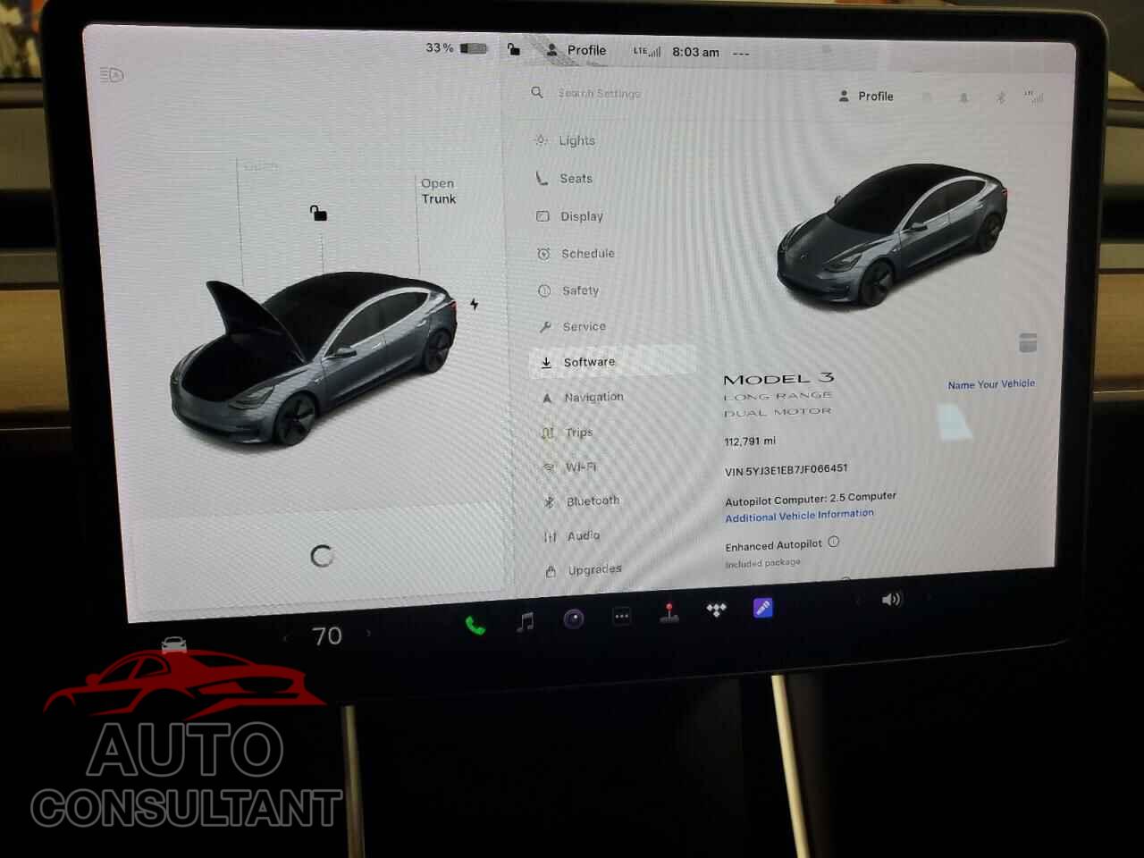 TESLA MODEL 3 2018 - 5YJ3E1EB7JF066451