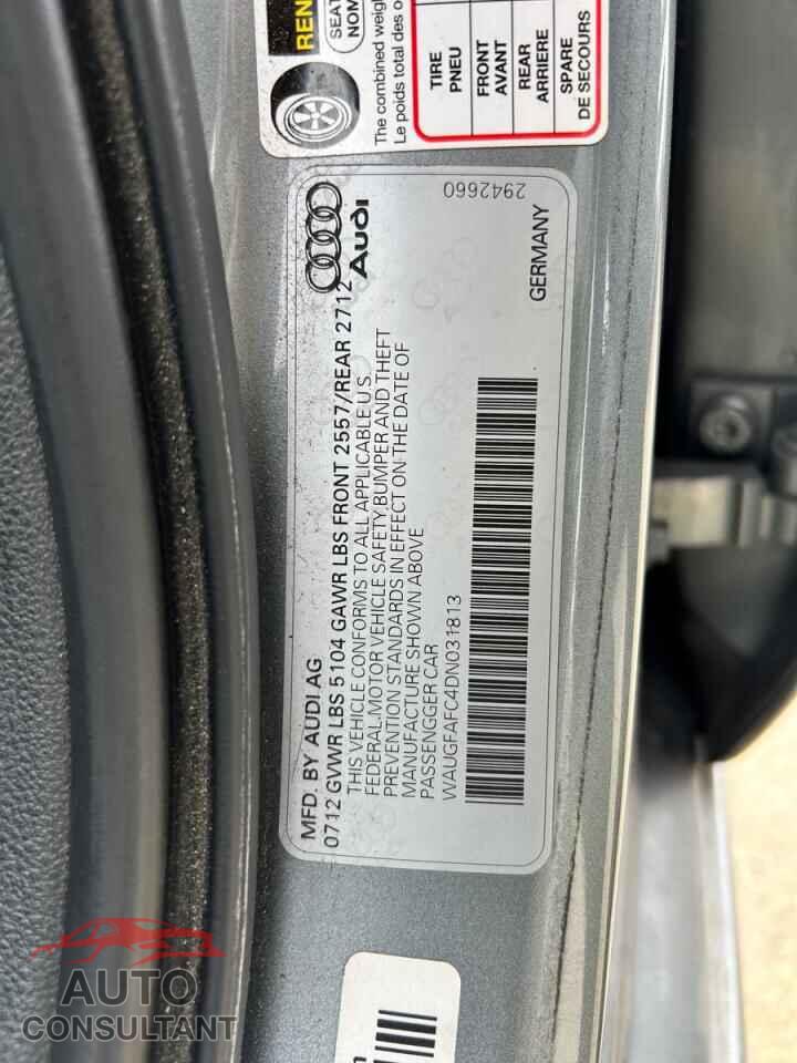 AUDI A6 2013 - WAUGFAFC4DN031813