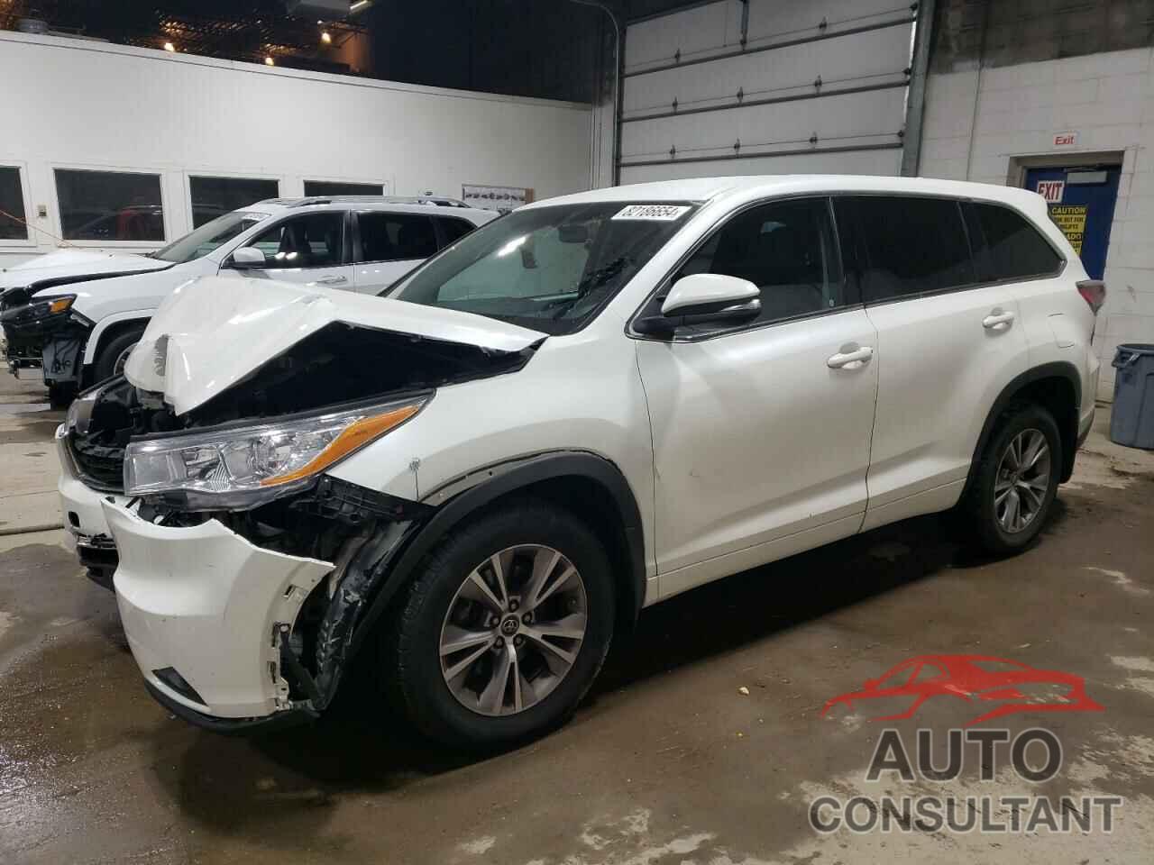 TOYOTA HIGHLANDER 2016 - 5TDBKRFH4GS277987