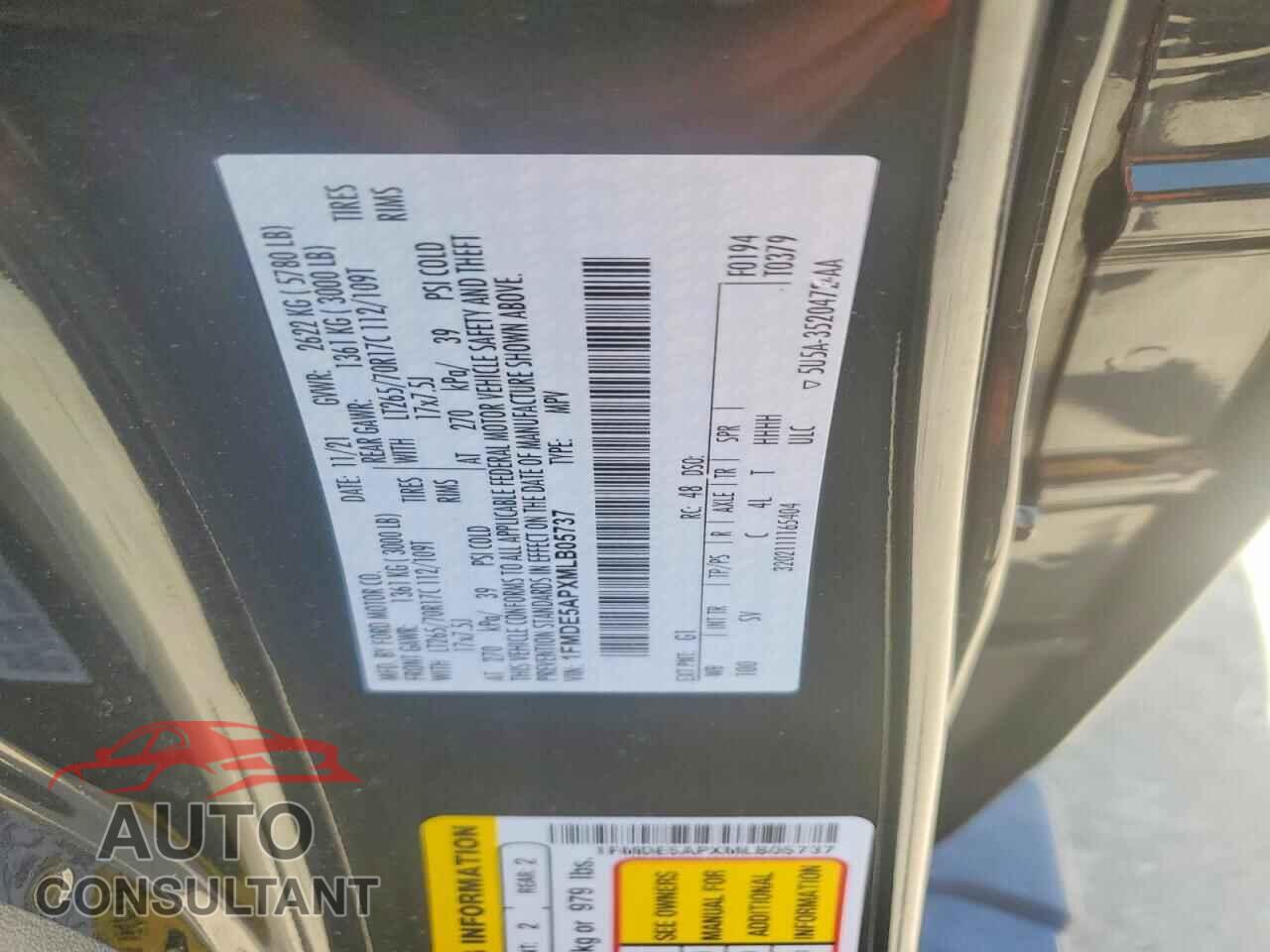FORD BRONCO 2021 - 1FMDE5APXMLB05737