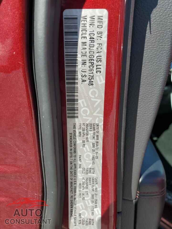 DODGE DURANGO 2023 - 1C4RDJDG6PC617548