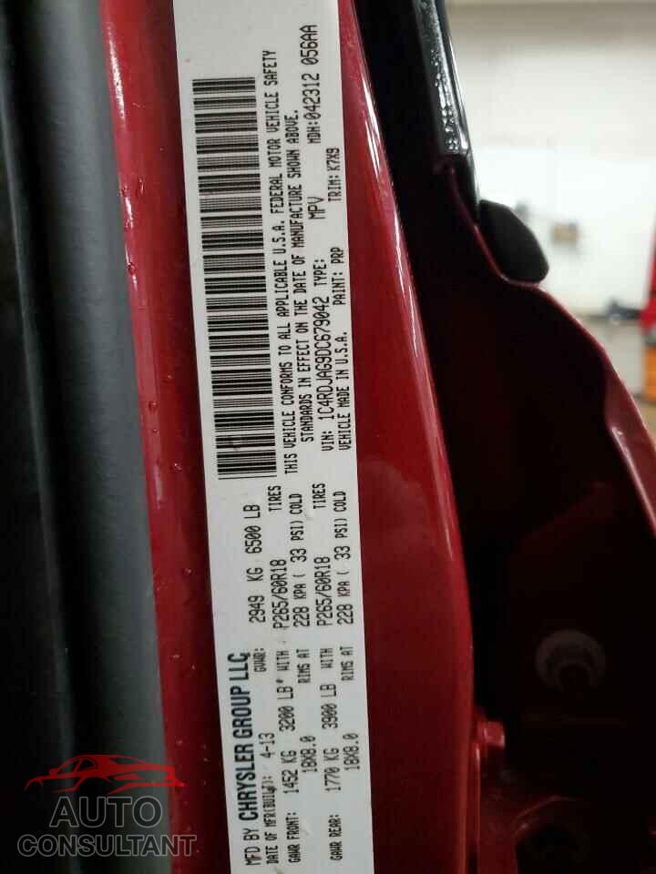 DODGE DURANGO 2013 - 1C4RDJAG9DC679042