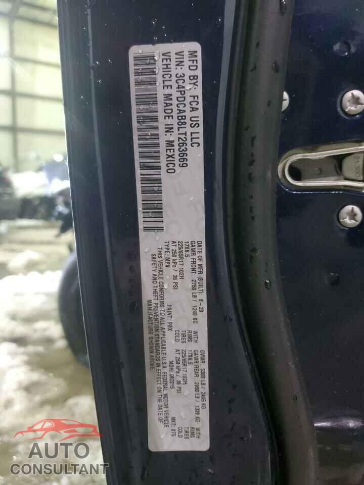 DODGE JOURNEY 2020 - 3C4PDCAB8LT263669