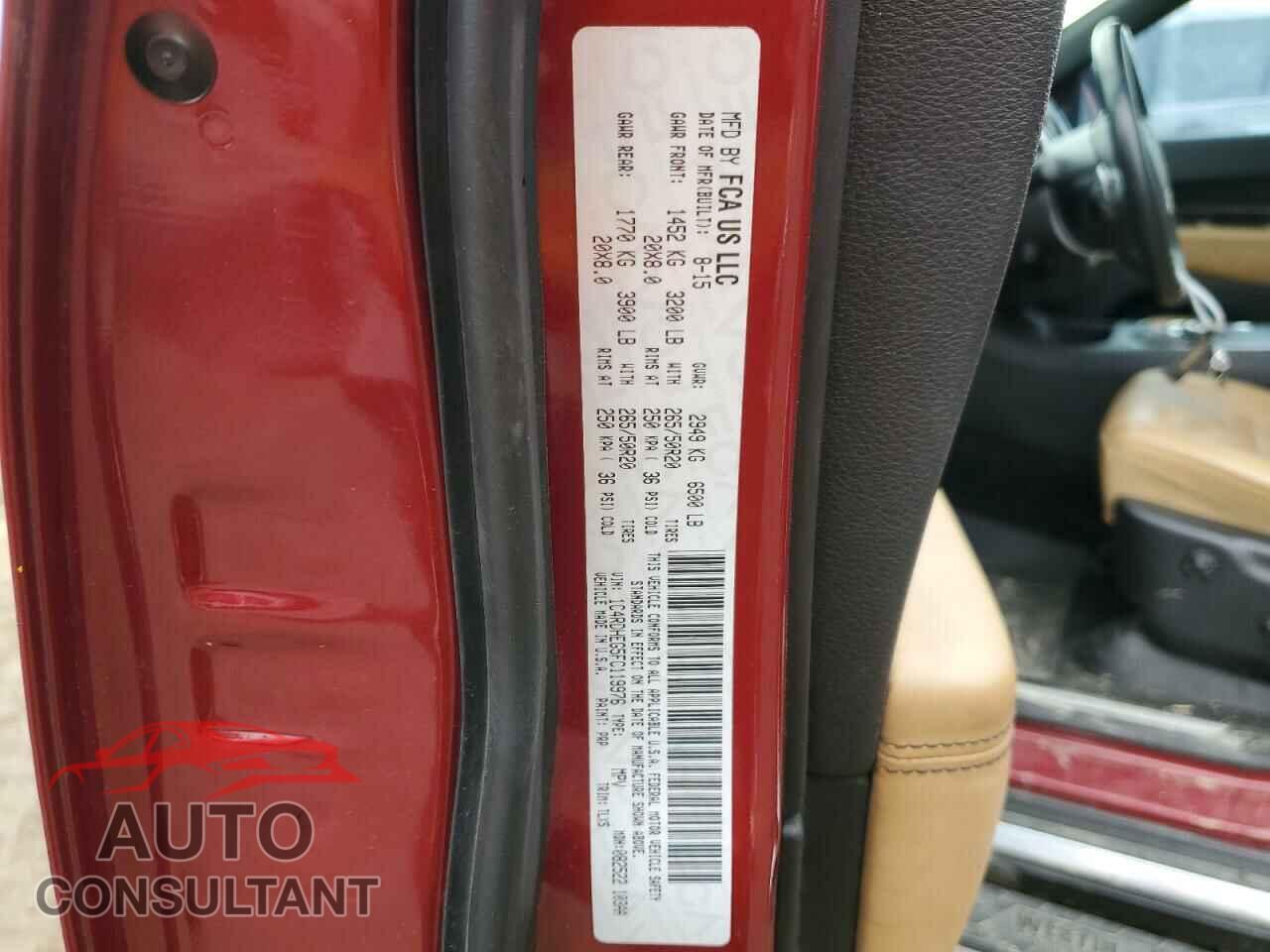 DODGE DURANGO 2015 - 1C4RDHEG5FC119976