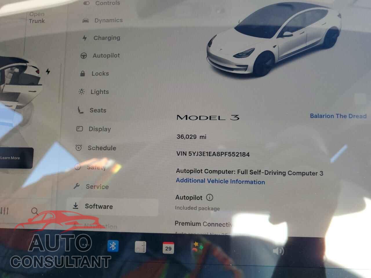 TESLA MODEL 3 2023 - 5YJ3E1EA8PF552184