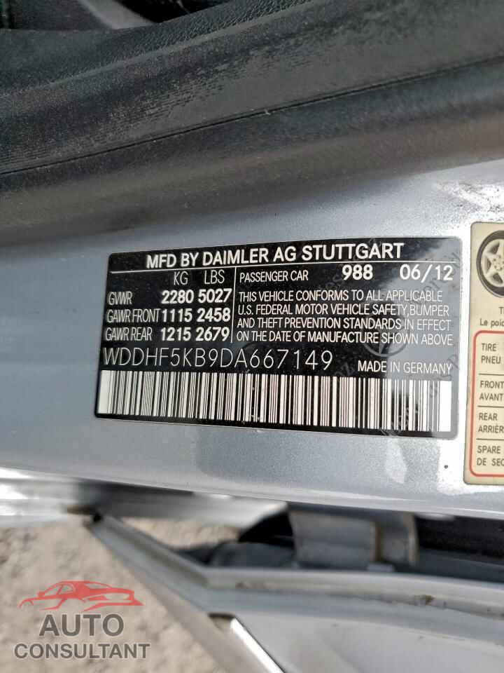 MERCEDES-BENZ E-CLASS 2013 - WDDHF5KB9DA667149