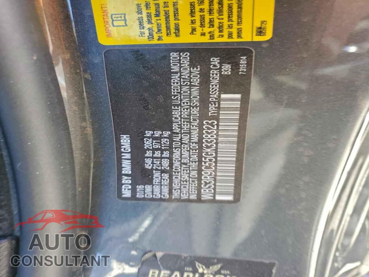 BMW M4 2016 - WBS3R9C55GK338323