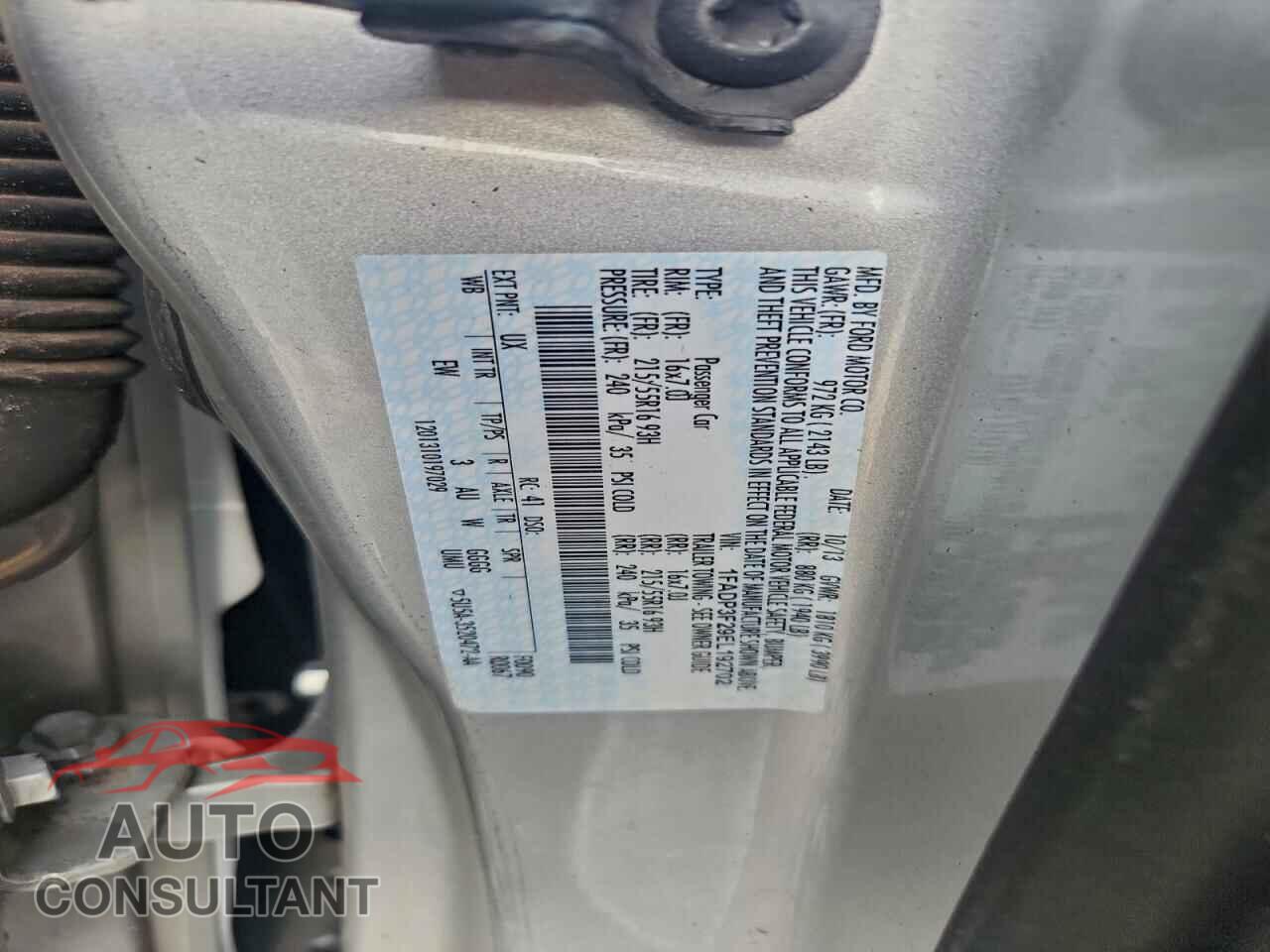 FORD FOCUS 2014 - 1FADP3F29EL192702