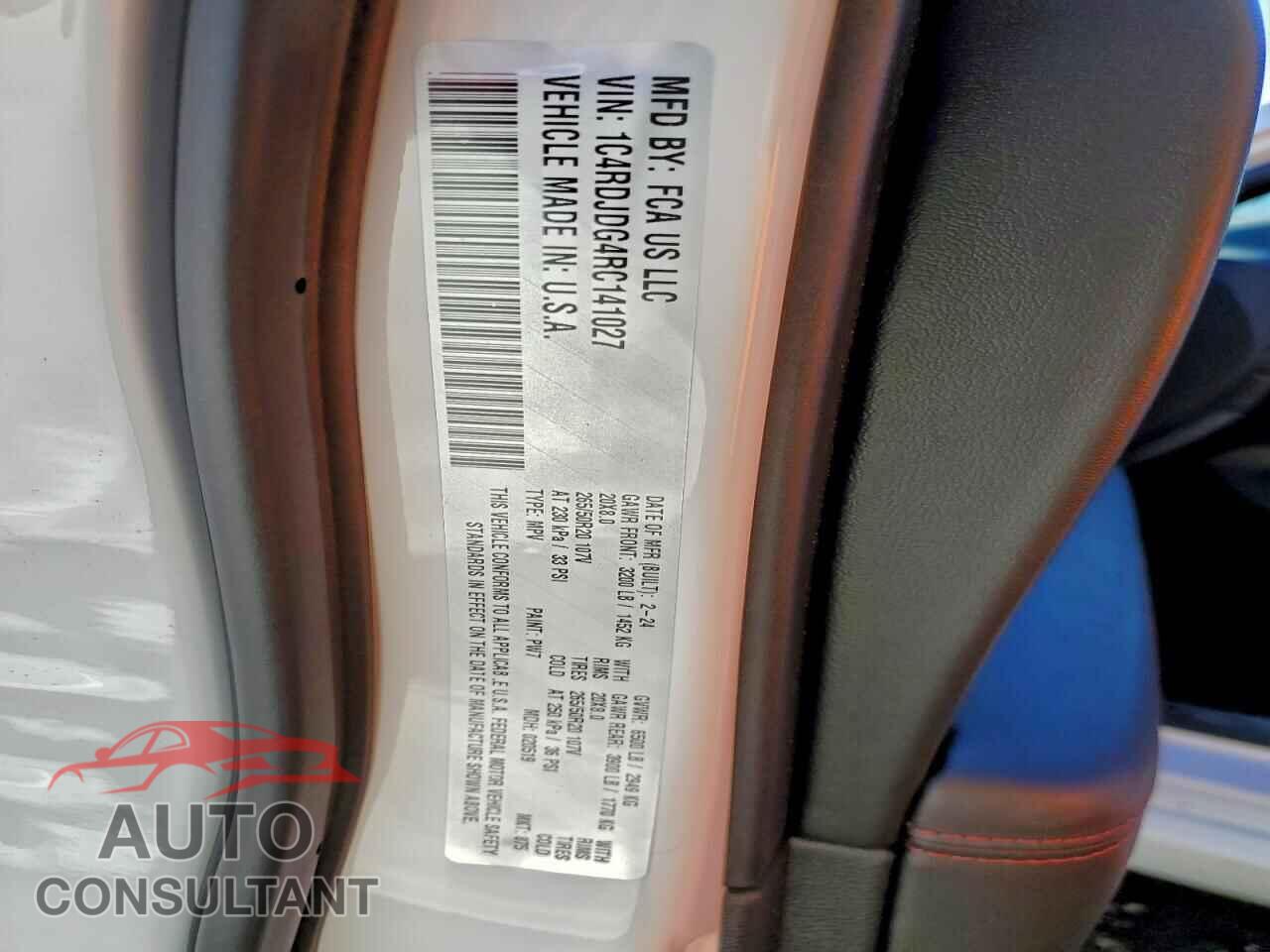 DODGE DURANGO 2024 - 1C4RDJDG4RC141027