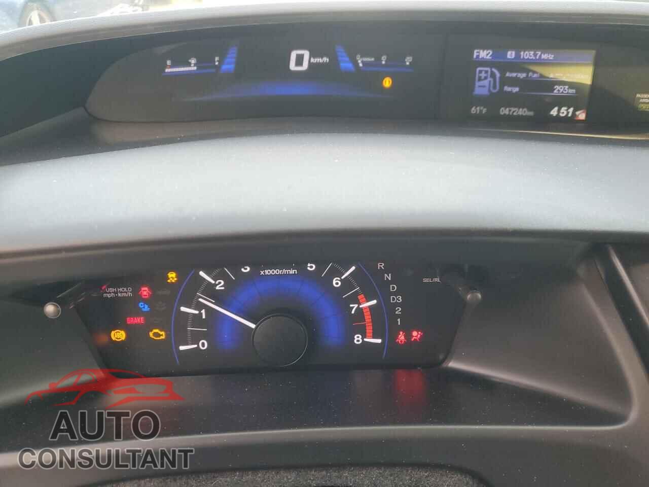 HONDA CIVIC 2013 - 19XFB2F96DE224263