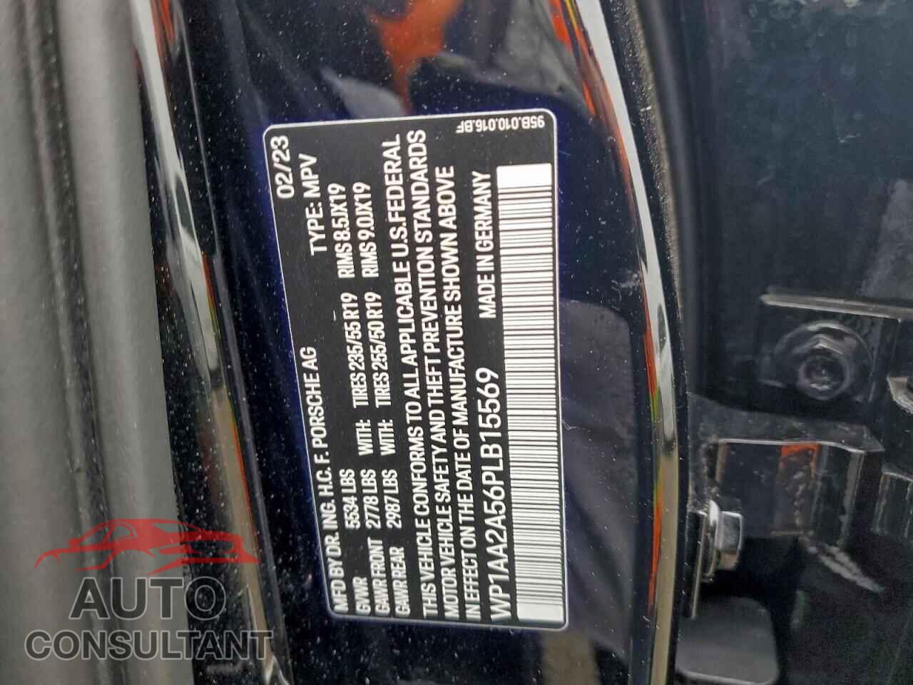 PORSCHE MACAN BASE 2023 - WP1AA2A56PLB15569