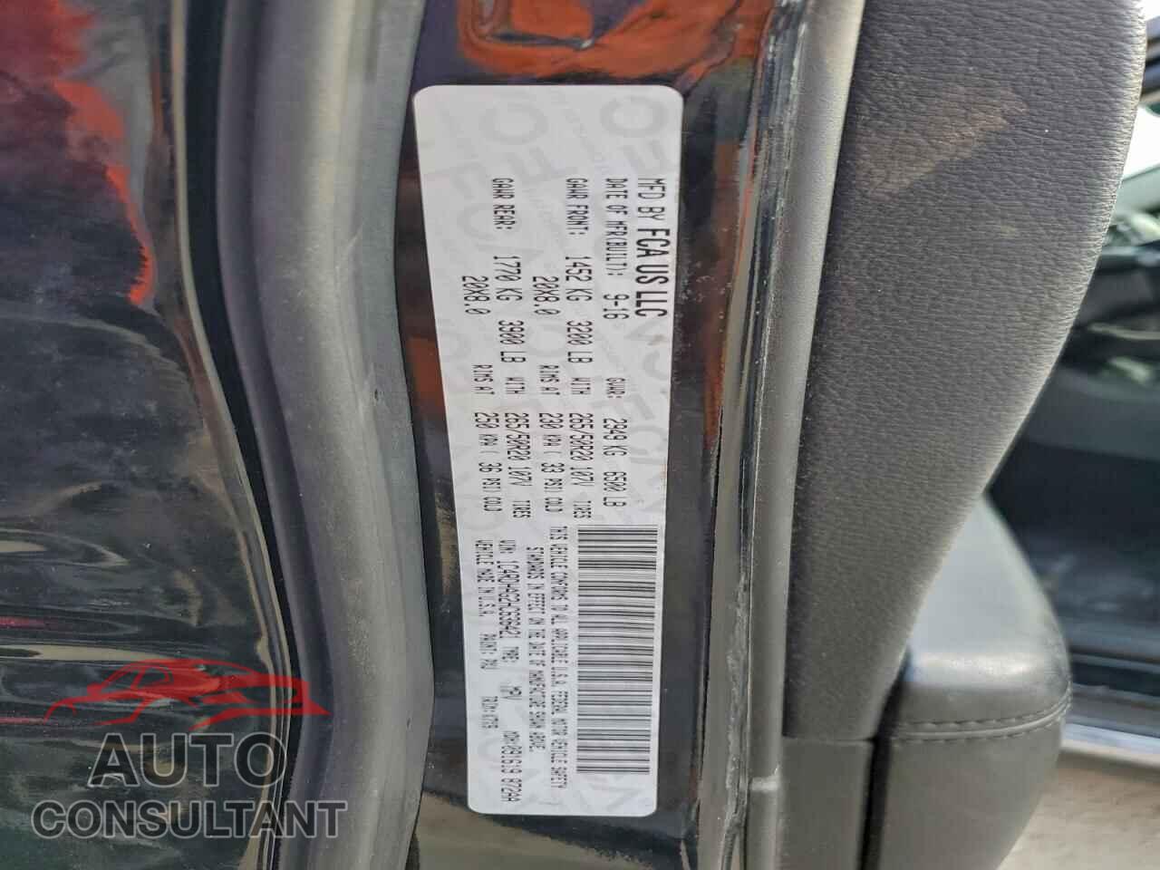 DODGE DURANGO 2017 - 1C4RDHAG2HC636421