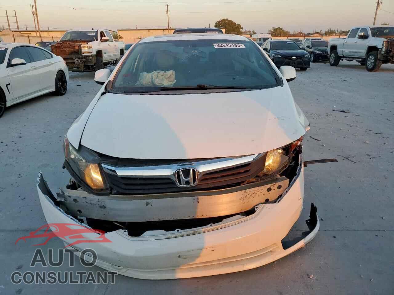 HONDA CIVIC 2012 - 19XFB2F92CE052425
