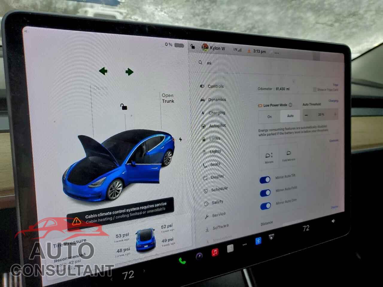 TESLA MODEL 3 2018 - 5YJ3E1EA5JF009852