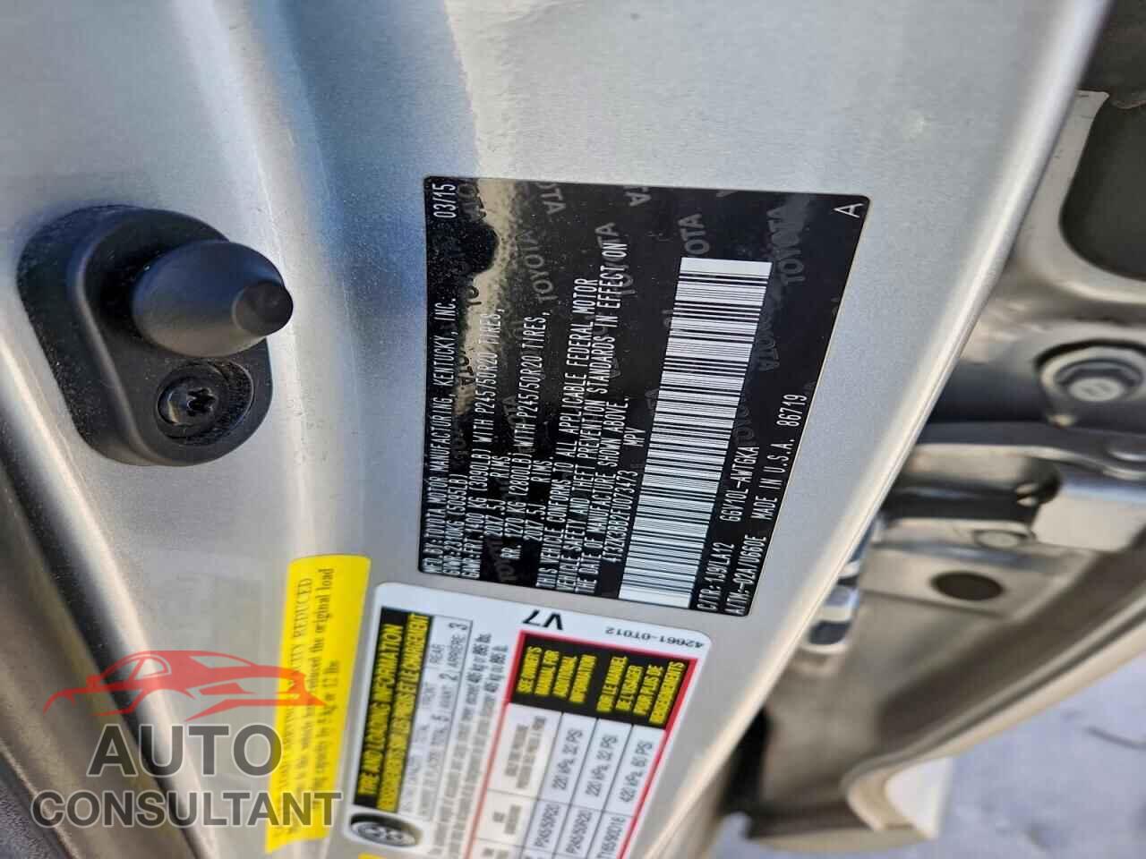 TOYOTA VENZA 2015 - 4T3ZK3BB2FU073473