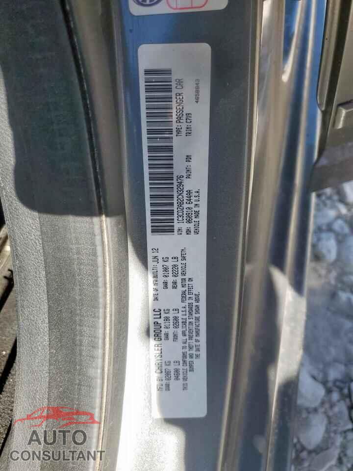 DODGE AVENGER 2012 - 1C3CDZAB2CN329476